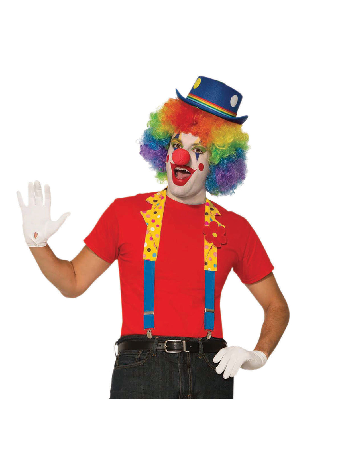 Rubies Clown Collar + Braces Set Clothing Accessories