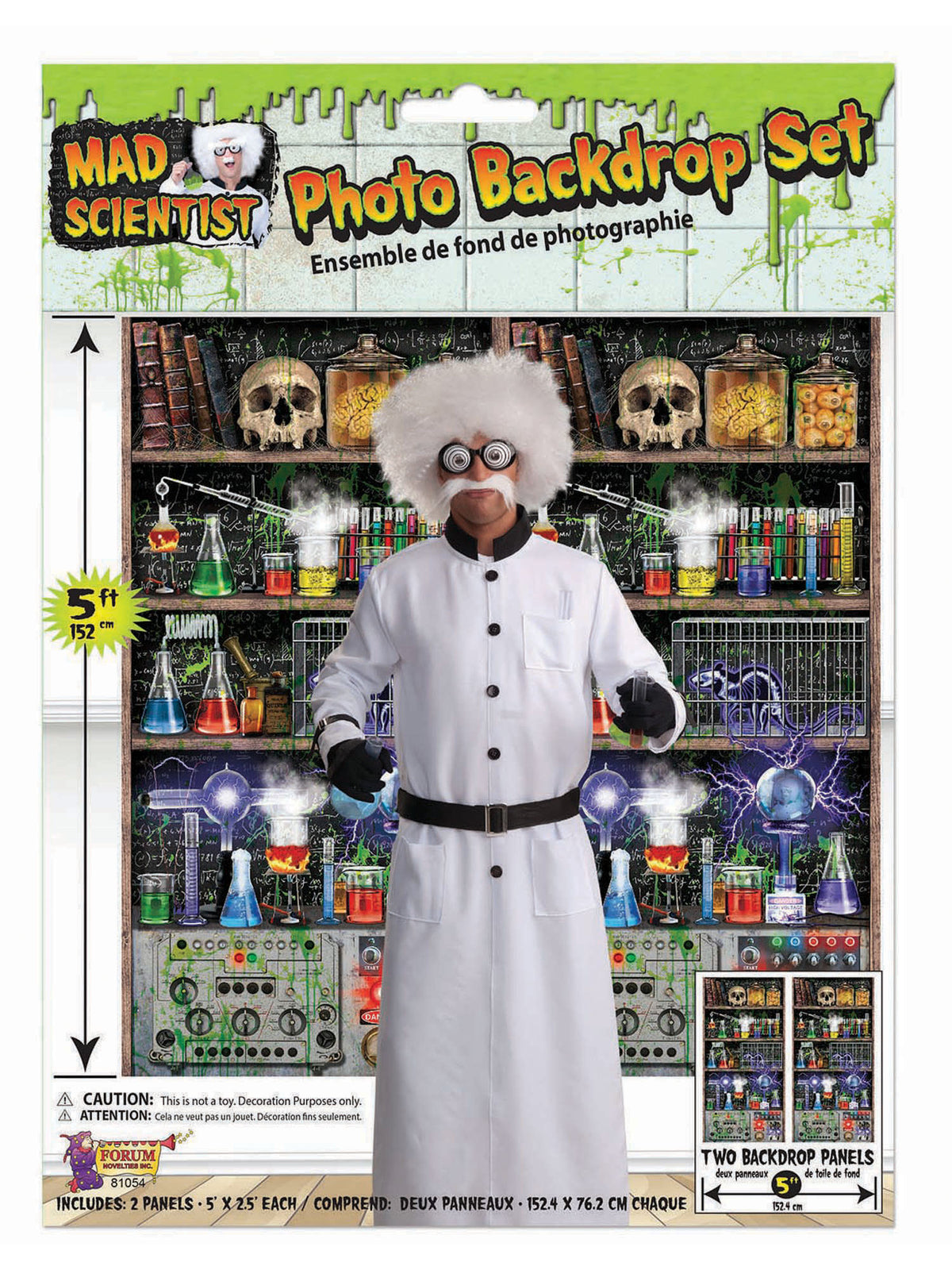 Rubies Rubies Mad Scientist Lab Back Drop Photo Booths