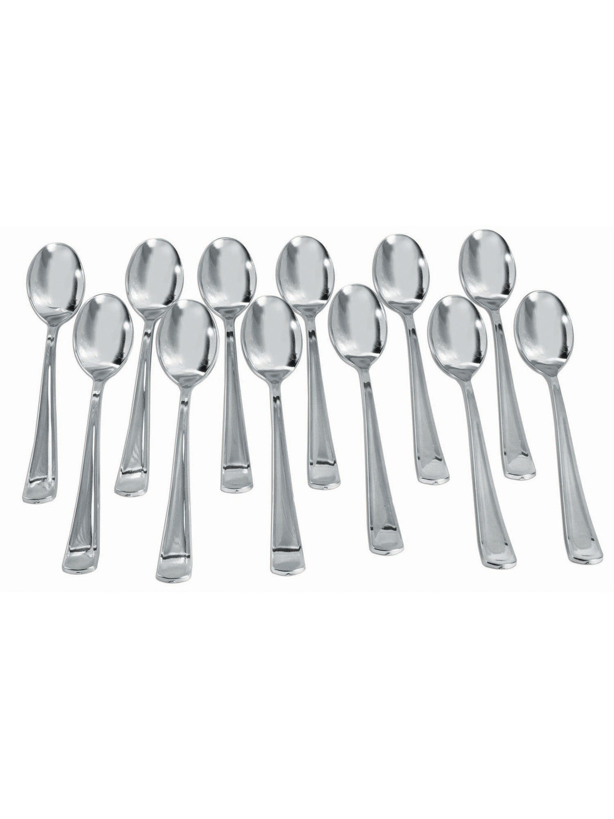 Rubies Silver Plated Spoons ( 12 pack) Party Goods