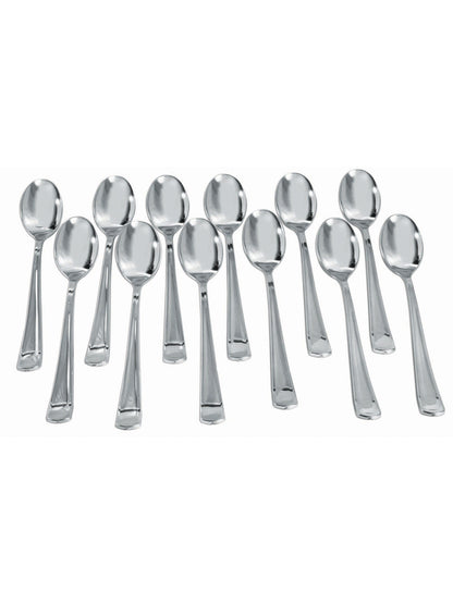 Rubies Silver Plated Spoons ( 12 pack) Party Goods