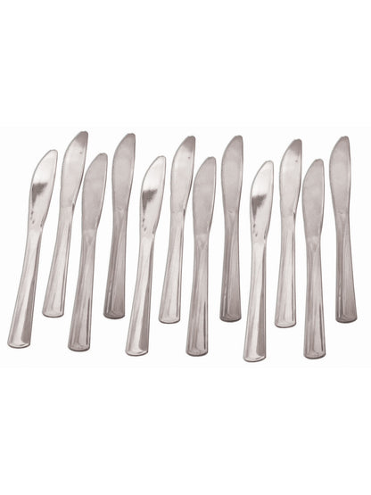 Rubies Silver Plated Knives (12 pack) Tablewear