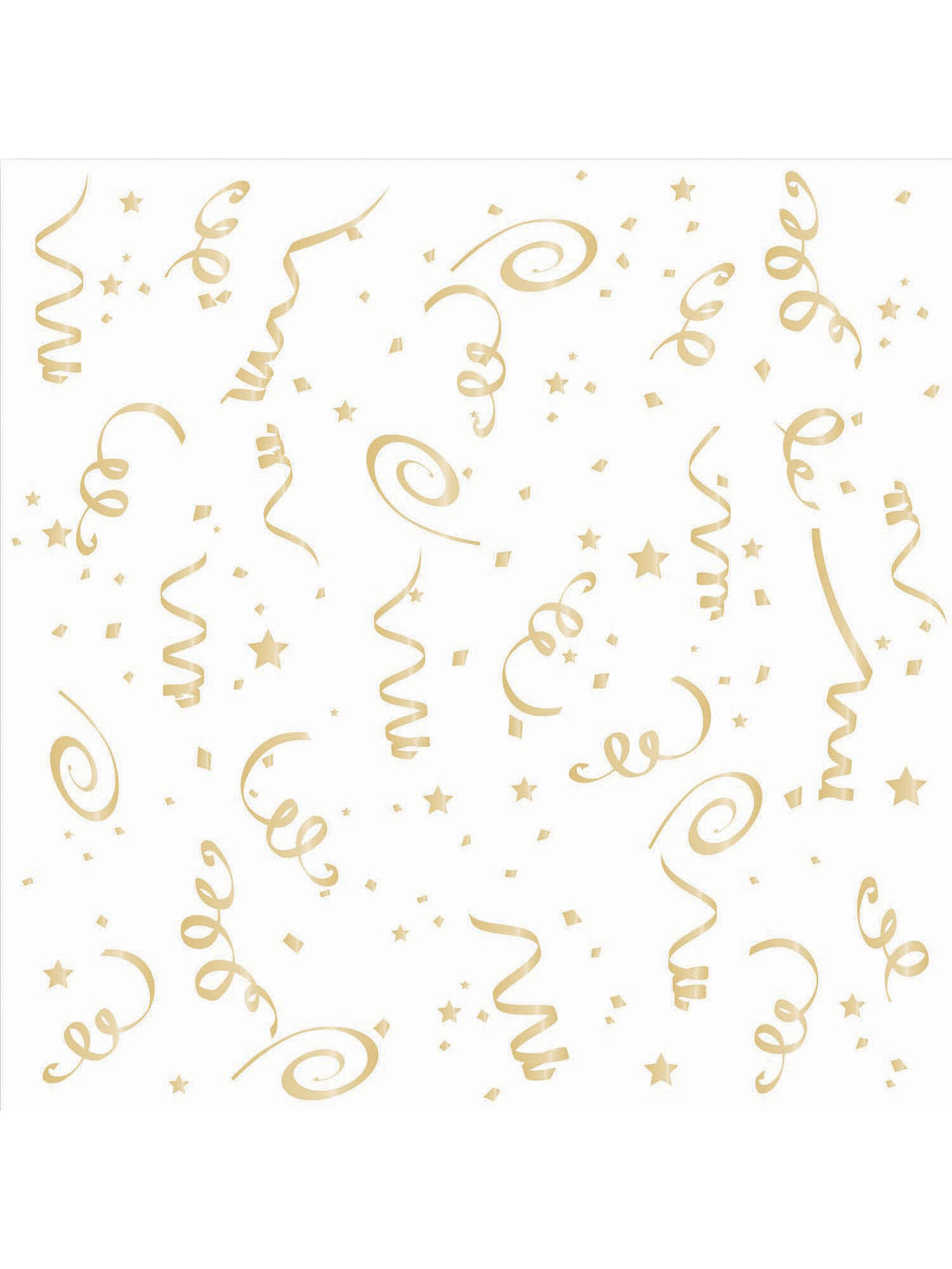 Rubies Gold Confetti Servietten 16er-Pack – Produktansicht