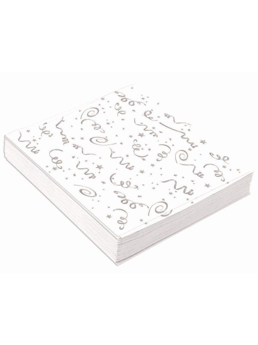 Rubies Generic Silver Confetti Napkins Lge. ( 16 Pack) Tablewear