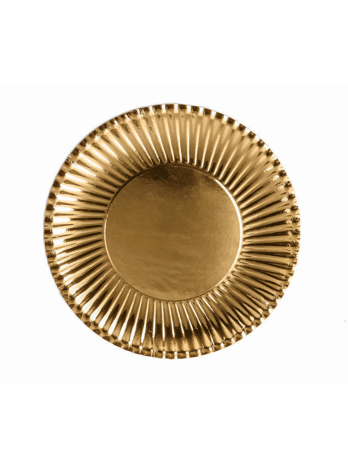 Goldene Rubies Pappteller 18 cm im 10er-Pack