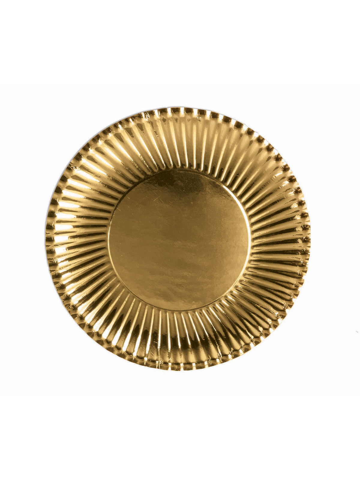 Rubies Gold Paper Plates Lge. (10 pack)? 23cm Party Goods