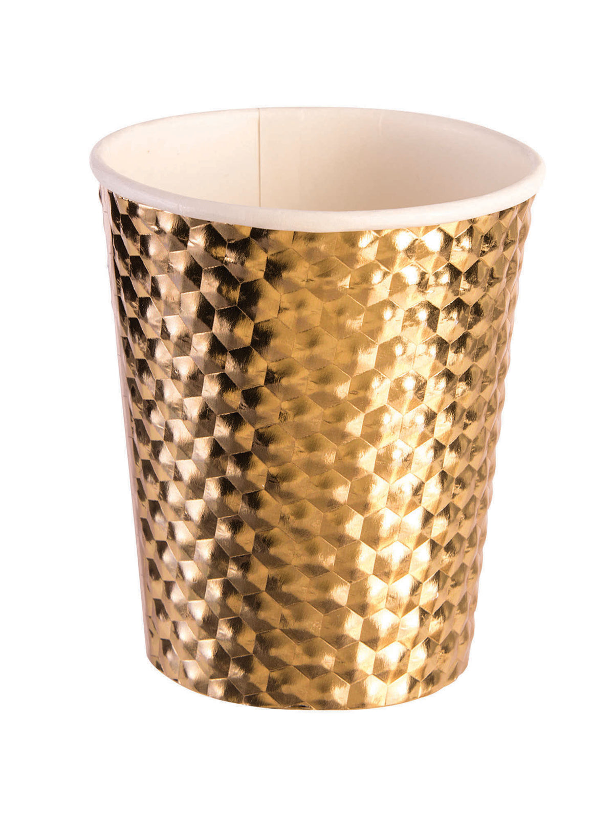 Rubies Gold Paper Cups (8 pack) Party Goods