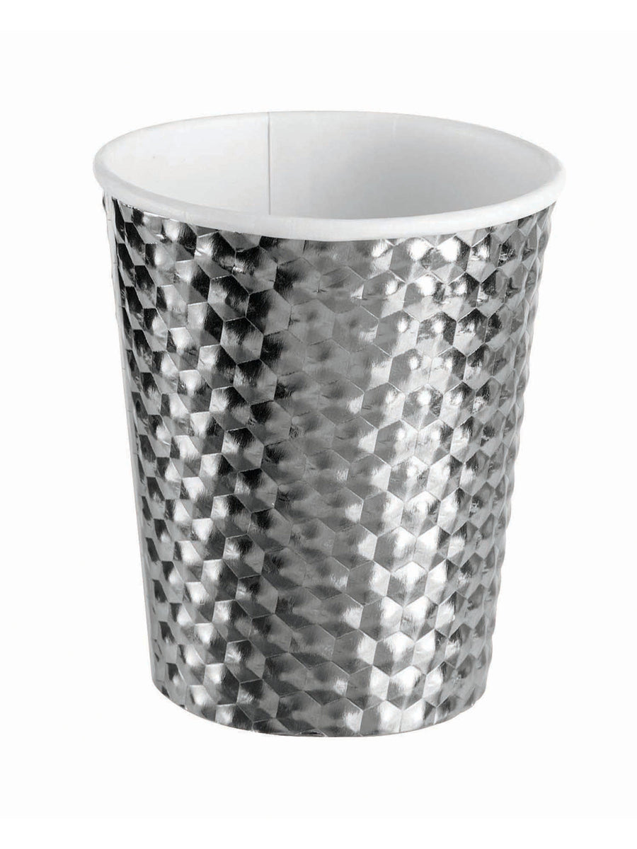 Rubies Silver paper Cups ( 8 pack) Party Goods