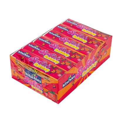 Hitschies Softi Qubbies Erdbeere Kaubonbon Tray 16 Stück 480 g