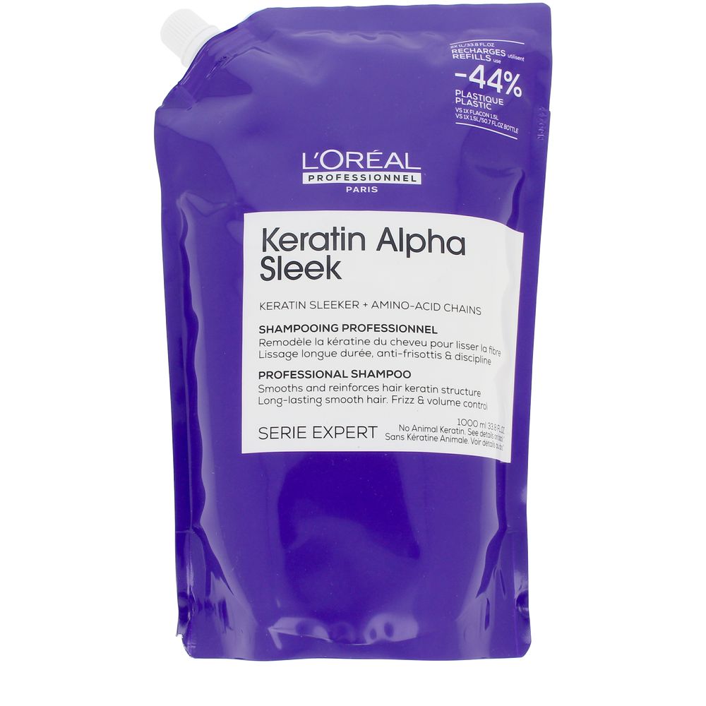 KERATIN ALPHA SLEEK shampoo recharge 1000 ml