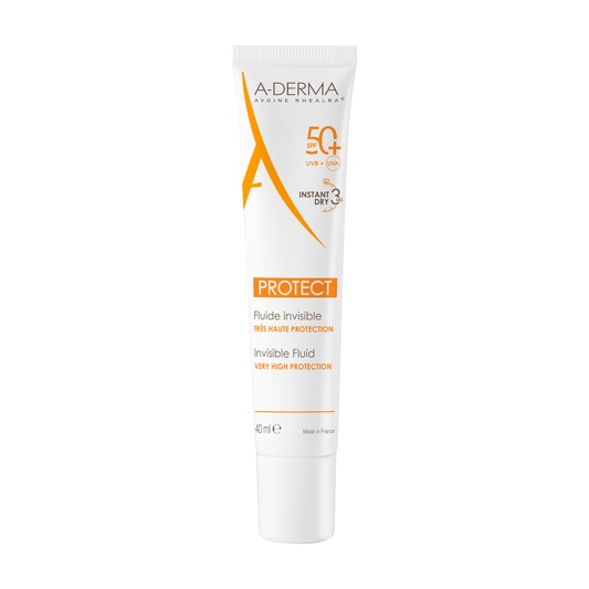 A-Derma A-Derma, Protect, Hoher UV-Schutz, Sonnenschutzfluid, SPF 50+, 40 ml Regular