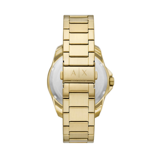A|X ARMANI EXCHANGE AX1951 Date Armbanduhr 44 mm Gold ansicht-2