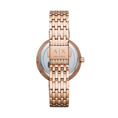 A|X ARMANI EXCHANGE AX5901 Only Time Armbanduhr 36 mm Gold ansicht-2