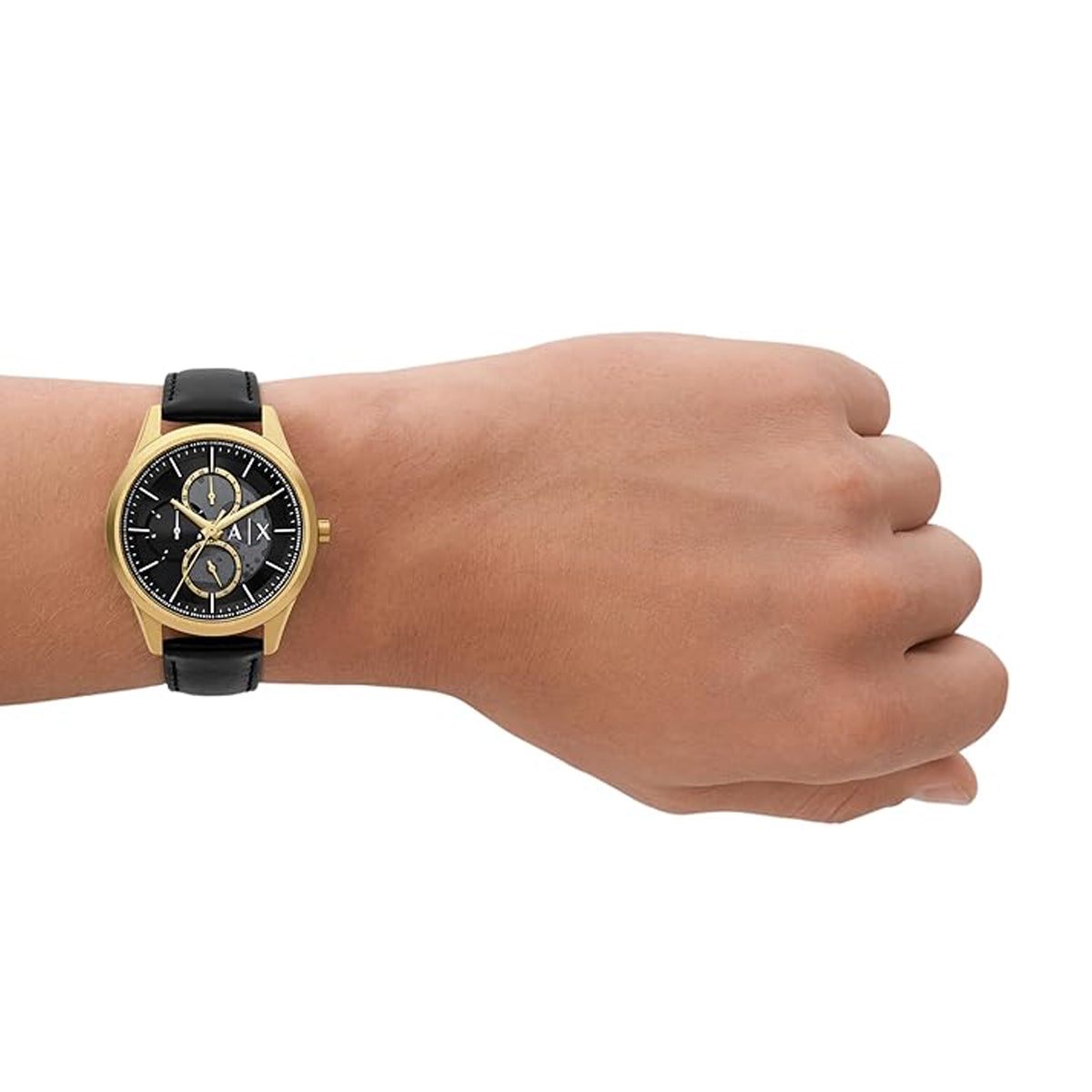 A|X ARMANI EXCHANGE DANTE AX1876 Day - Date - 24H Armbanduhr 42 mm Gold ansicht-3