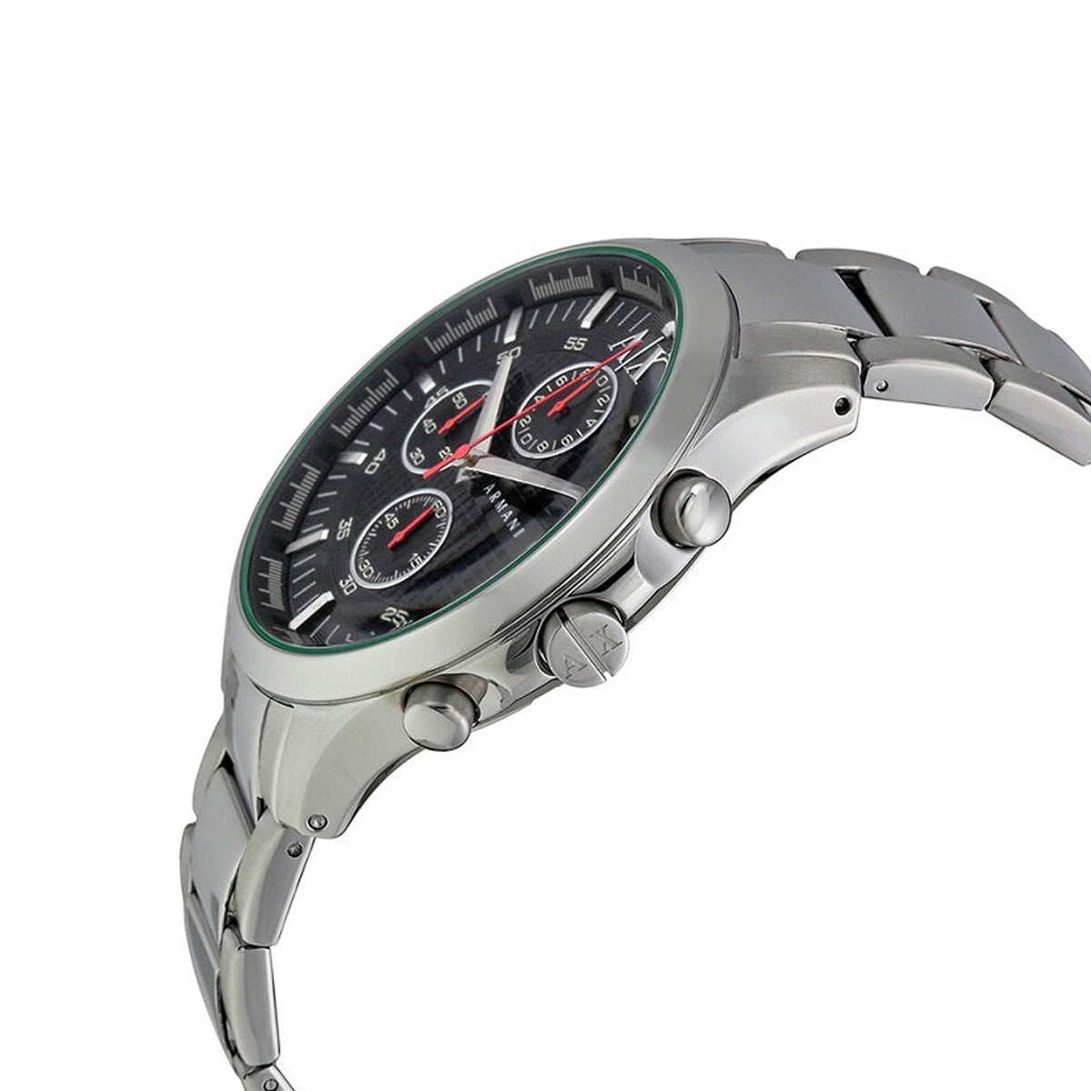 A|X ARMANI EXCHANGE HAMPTON AX2163 Day - Date - 24H Armbanduhr 46 mm ansicht-2