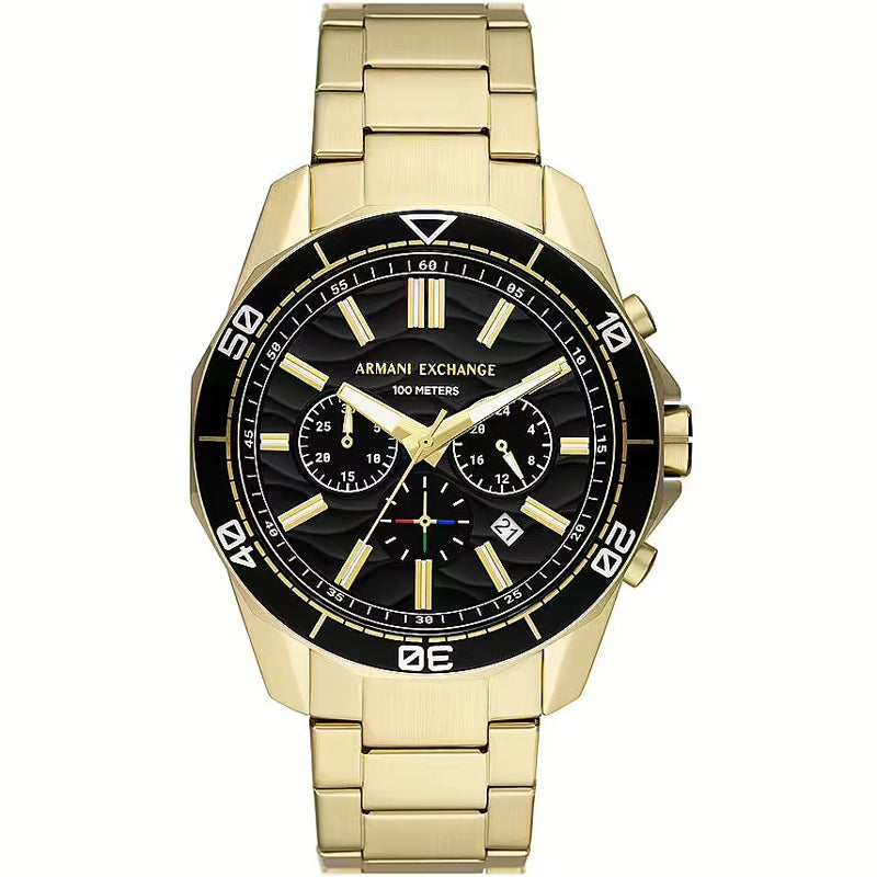 A|X ARMANI EXCHANGE SPENCER AX1958 Chronograph Armbanduhr 44 mm Gold ansicht-2
