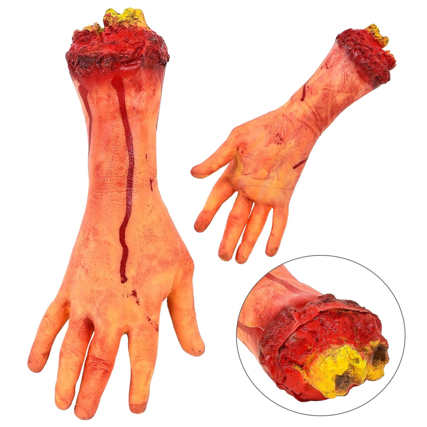 "ABGEHACKTE HAND IN LEBENSGRÖßE" 32 cm – Vorderansicht