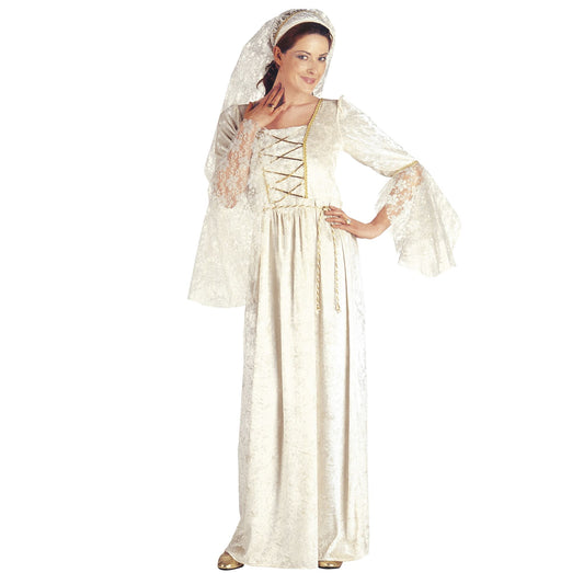 "ADLIGE DAME" (Kleid mit Schleier, Kopfbedeckung mit Schleier) – Vorderansicht