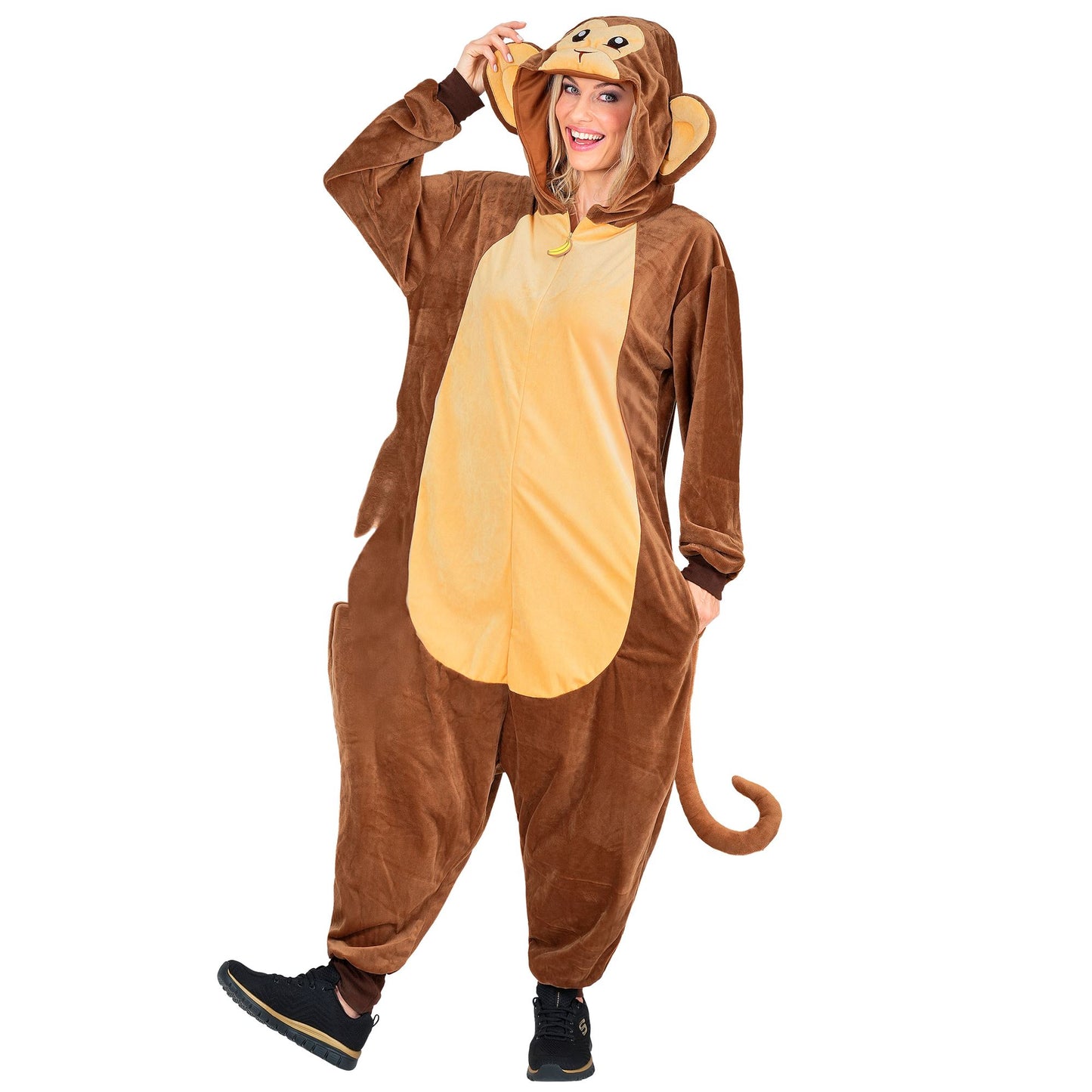 "AFFE ONESIE PLÜSCHKOSTÜM" (Overall mit Kapuze) – Ansicht 4