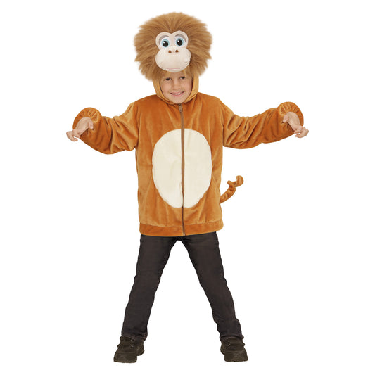 "AFFE SOFT PLÜSCHKOSTÜM" (Jacke mit Kapuze) – Vorderansicht