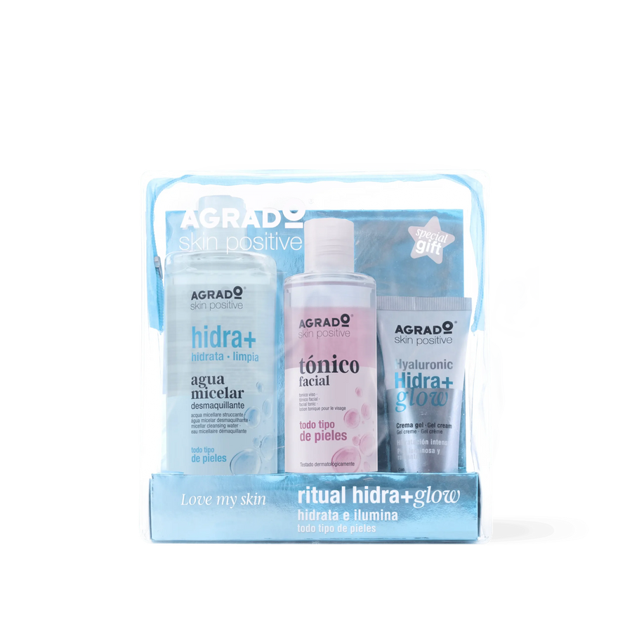 AGRADO AGRADO Neceser mit Limpiador Facial Hidra Reinigungsgesichtspflege Set Kosmetik