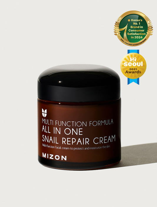 MIZON MIZON All In One Snail Repair Cream 35 ml Gesichtscreme mit Schneckenschleim Nagelpflege