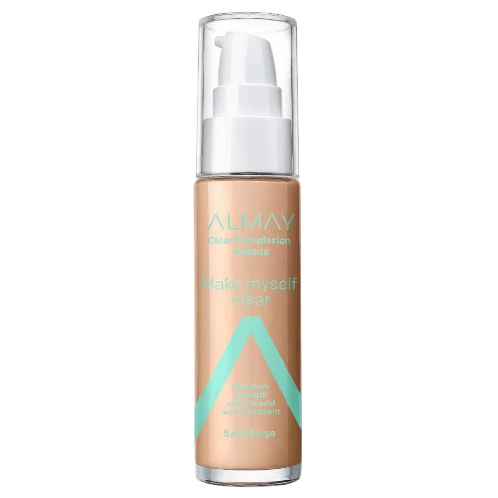 Almay, Clear Complexion, Salicylsäure, Flüssige Grundierung, 600, Sandbeige, 30 ml