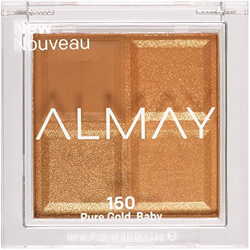 Almay, Shadow Quad, Lidschattenpalette, 150, Reines Gold, 4 Schattierungen, 3.5 g