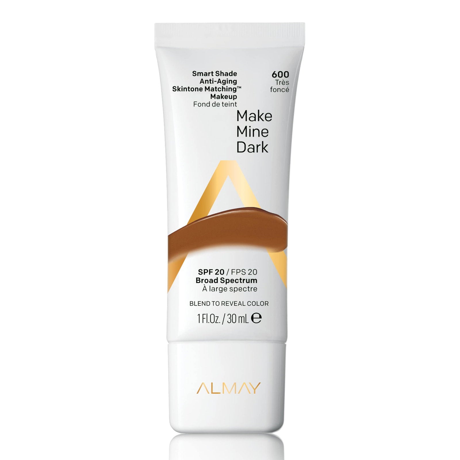 Almay Almay, Smart Shade, Tone-matching, Flüssige Grundierung, 600, Make Mine Dark, 20 SPF, 30 ml Regular