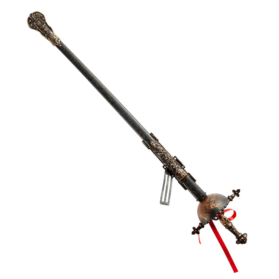 "ALTES FLORETT MIT DEKORIERTER SCHEIDE" 68 cm – Detailansicht
