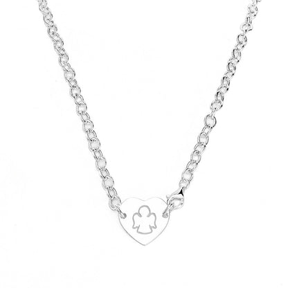 AMEN CUORE E ANGELO CUSTODE CTI1 Schmuck Silber Silver 925°