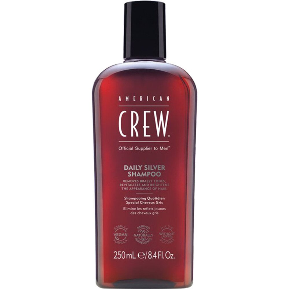 American Crew, Daily Silver, Parabenfrei, Haarshampoo, Für Farbschutz, 250 ml