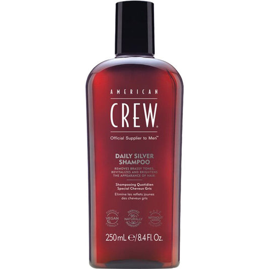American Crew, Daily Silver, Parabenfrei, Haarshampoo, Für Farbschutz, 250 ml