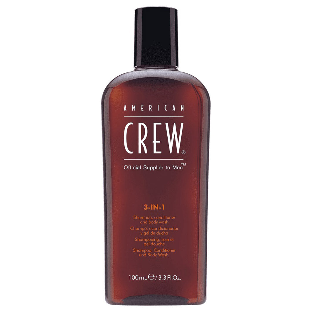 American Crew American Crew, Classic, Vegan, Haarshampoo, Spülung & Duschgel 3-in-1, Zur Befeuchtung, 100 ml Regular