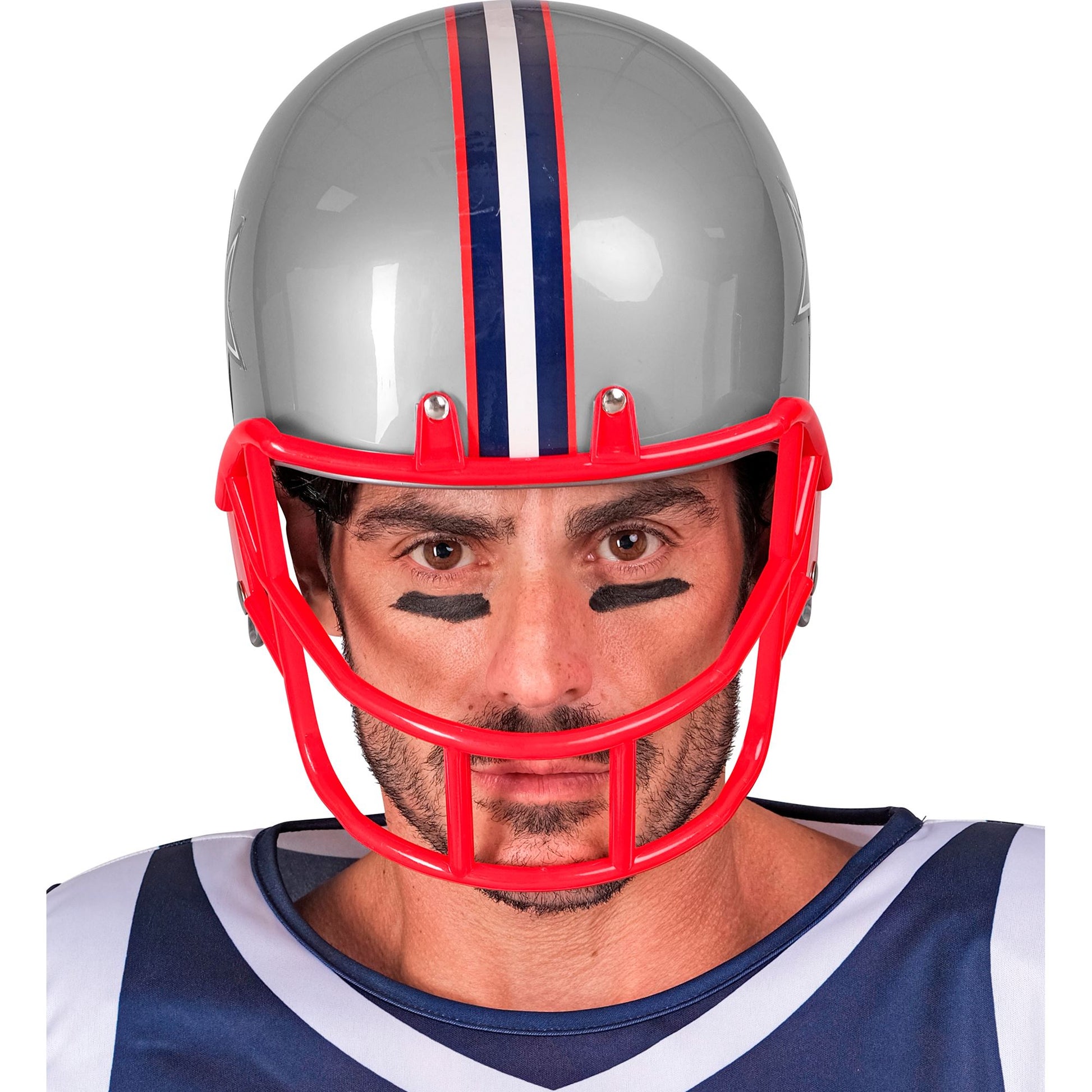 Widmann American Football Helm aus Hartplastik für Erwachsene in Grau – Verpackung