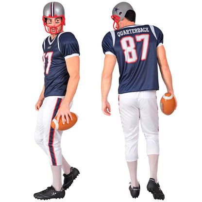 "AMERICAN FOOTBALL PLAYER" (Gefüttertes Oberteil, gefütterte Hose) – Detailansicht