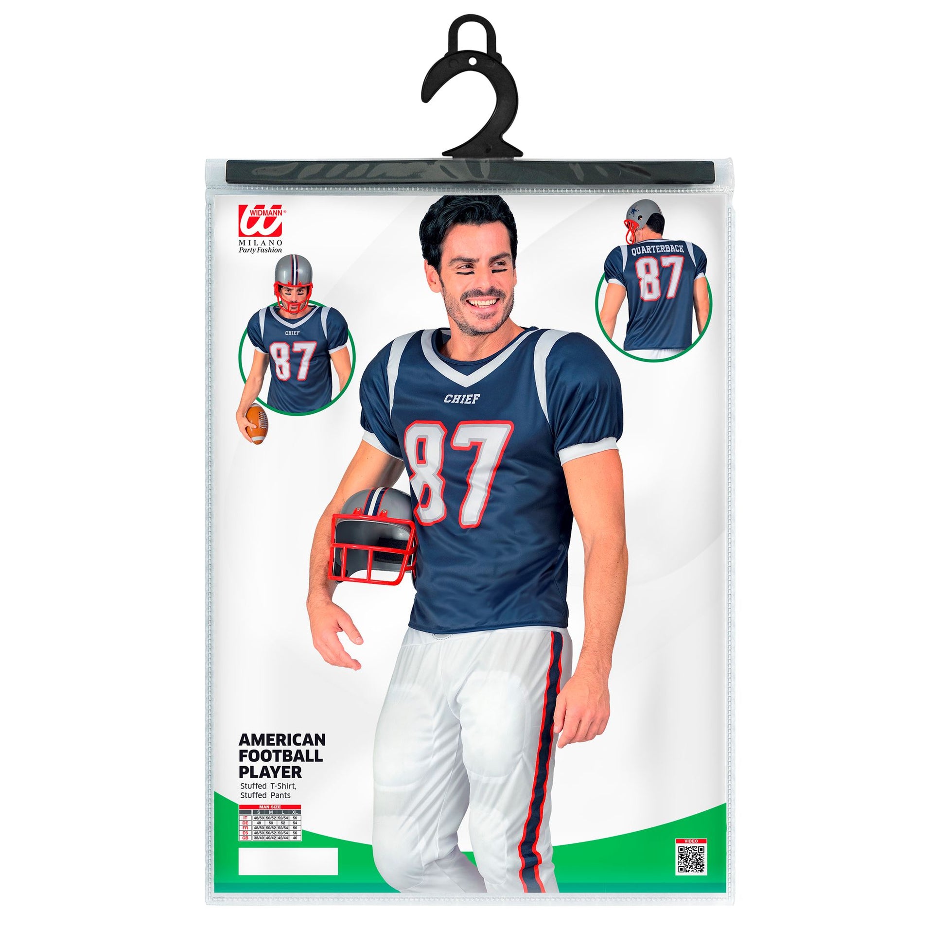 "AMERICAN FOOTBALL PLAYER" (Gefüttertes Oberteil, gefütterte Hose) – Ansicht 5