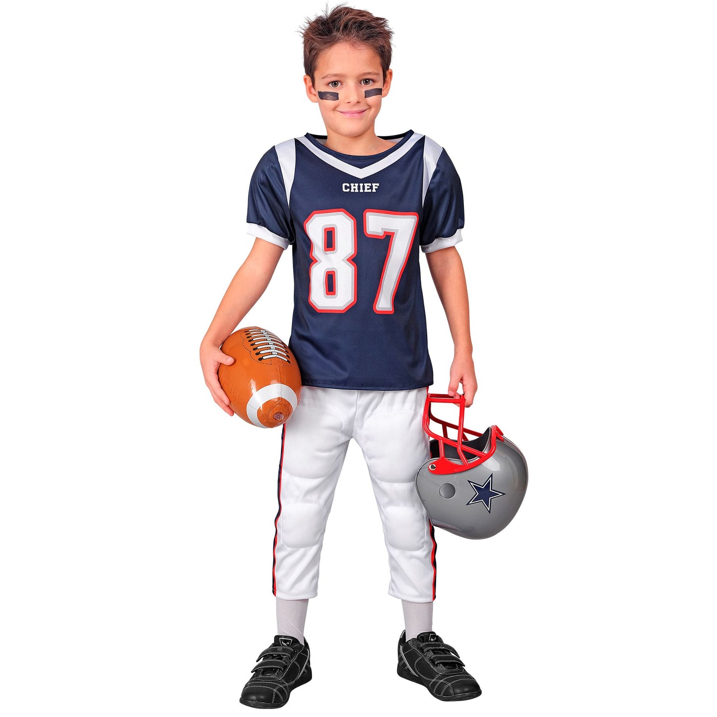 "AMERICAN FOOTBALL PLAYER" (Gefüttertes Oberteil, gefütterte Hose) – Vorderansicht
