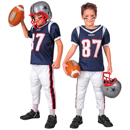 "AMERICAN FOOTBALL PLAYER" (Gefüttertes Oberteil, gefütterte Hose) – Detailansicht