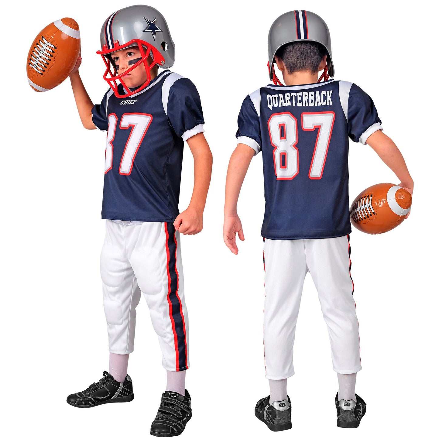 "AMERICAN FOOTBALL PLAYER" (Gefüttertes Oberteil, gefütterte Hose) – Ansicht 3