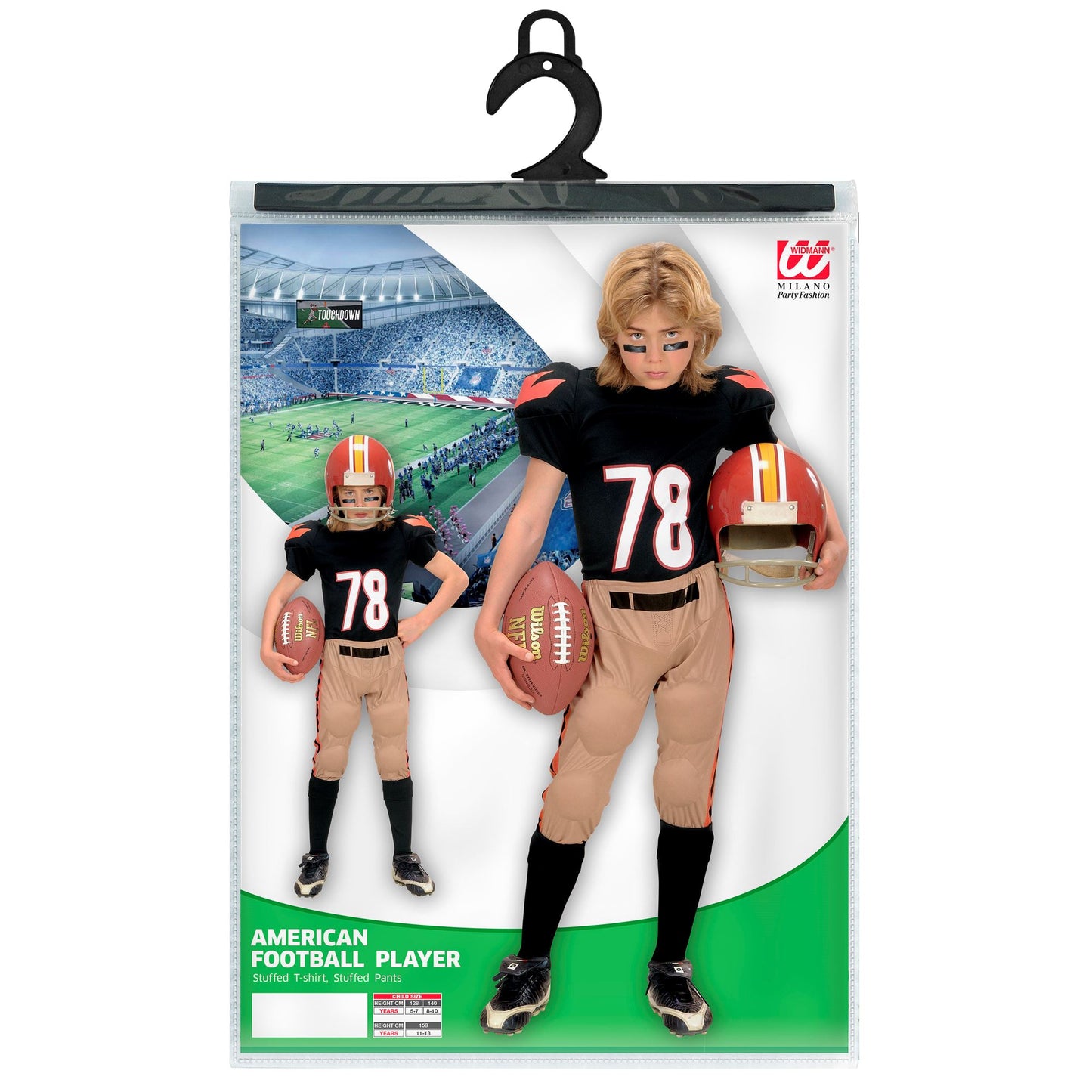 "AMERICAN FOOTBALL PLAYER" (Gepolstertes T- Shirt, gepolsterte Hosen) – Ansicht 5