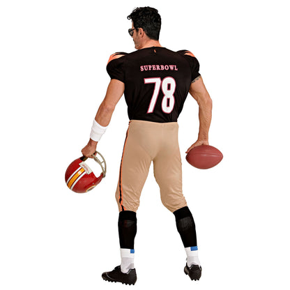 "AMERICAN FOOTBALL-SPIELER" (gepolstertes Stretch-T-Shirt, gepolsterte Hose) – Ansicht 3