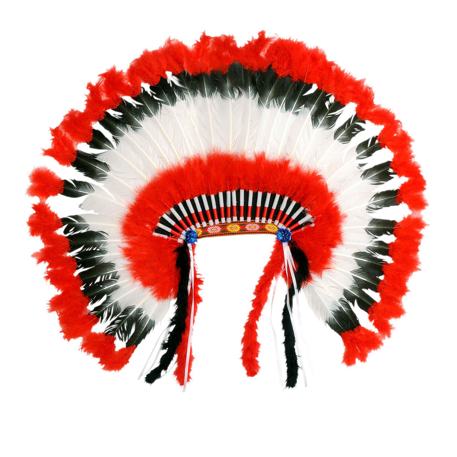 "AMERIKANISCHER INDIANERHAARSCHMUCK" – Vorderansicht