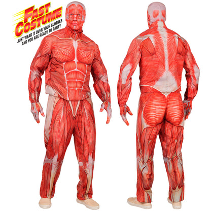 "ANATOMY FAST COSTUME" (Oberteil, Hose, Handschuhe, Maske) – Vorderansicht