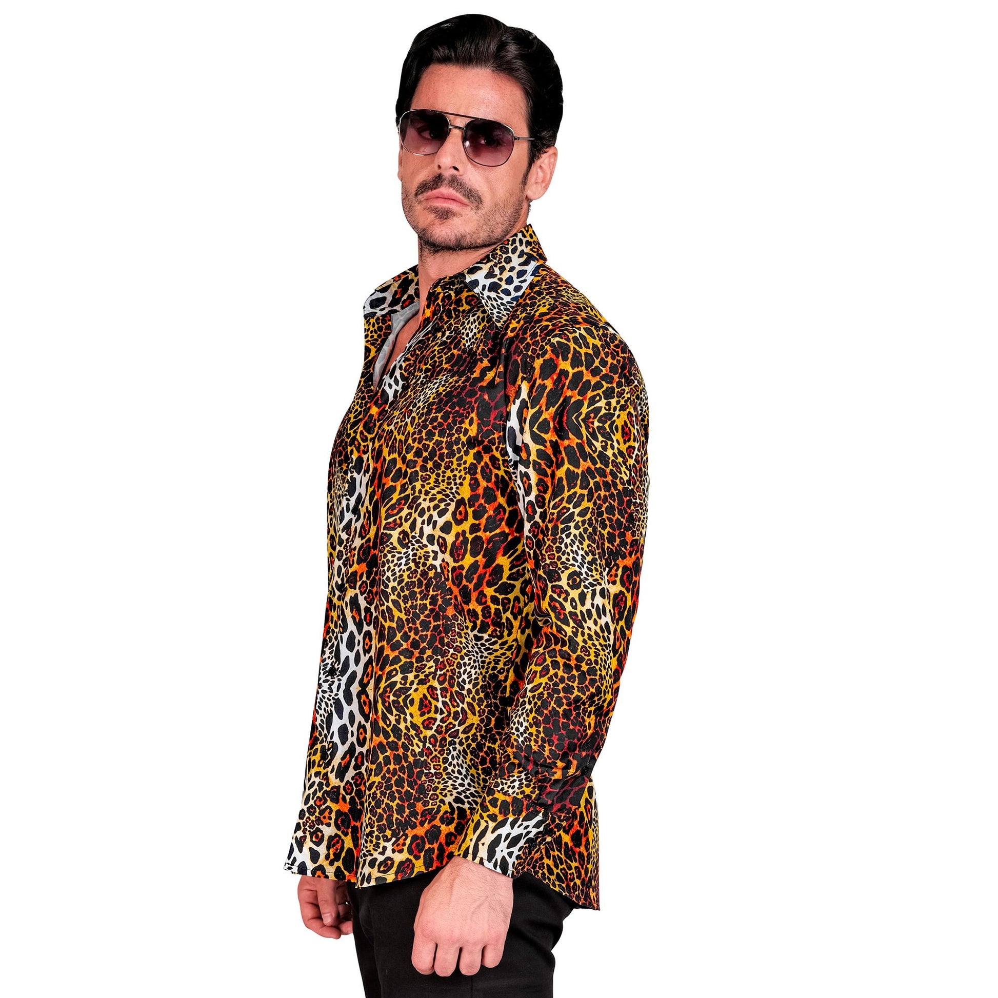 "ANIMAL PRINT LEOPARD PARTY FASHION HEMD" (Hemd) – Ansicht 3