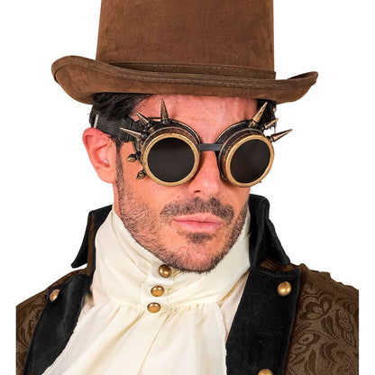 "ANTIK GOLDENE STEAMPUNK BRILLE MIT STACHELN" – Ansicht 4