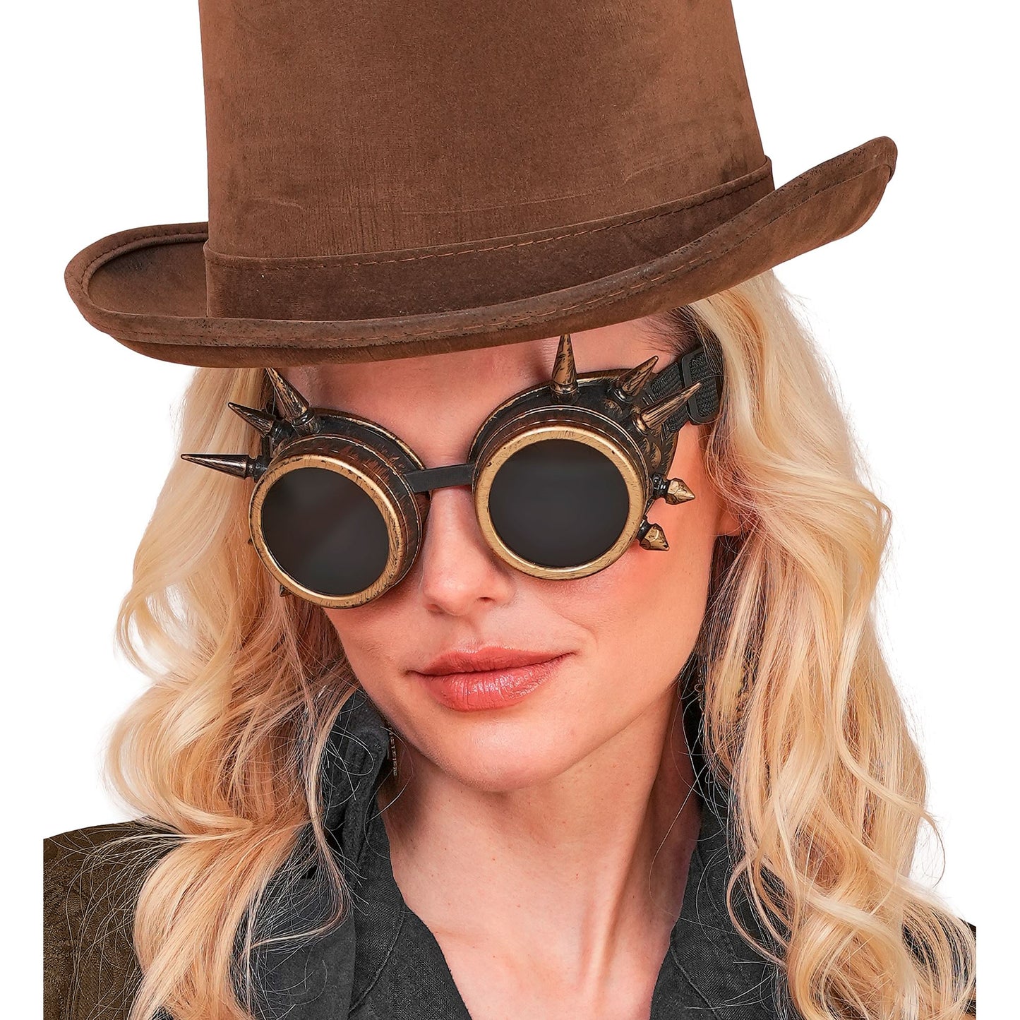 "ANTIK GOLDENE STEAMPUNK BRILLE MIT STACHELN" – Ansicht 5