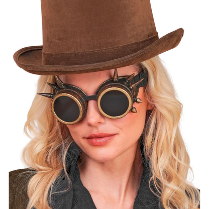 "ANTIK GOLDENE STEAMPUNK BRILLE MIT STACHELN" – Ansicht 5