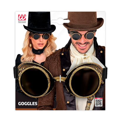 "ANTIK GOLDENE STEAMPUNK BRILLE" – Detailansicht