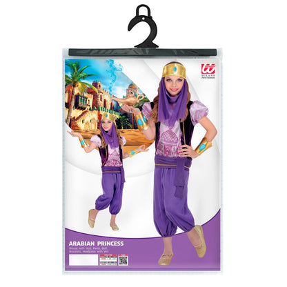 "ARABISCHE PRINZESSIN" (Bluse mit Weste, Hose, Gürtel, Armbänder, Kopfschmuck mit Schleier) – Ansicht 5