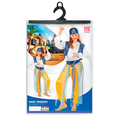 "ARABISCHE PRINZESSIN" (Bluse, Weste, Hose mit Schleiern, Gürtel, Kopfbedeckung) – Detailansicht